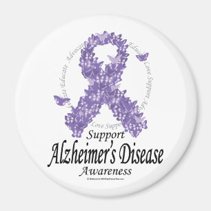 Alzheimers band av fjärilar magnet