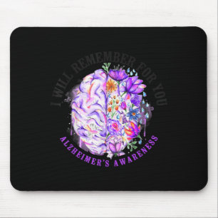 Alzheimers demens medvetenhet stöd vintage musmatta