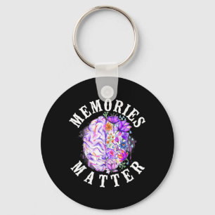 Alzheimers Demens Medvetenhet Stöd Vintage Nyckelring