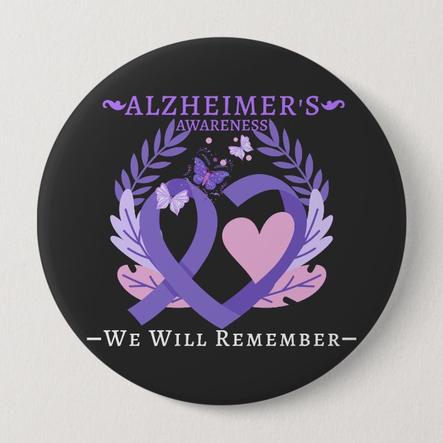 Alzheimers demenssjukdom i kampen mot demens knapp (Framsida)