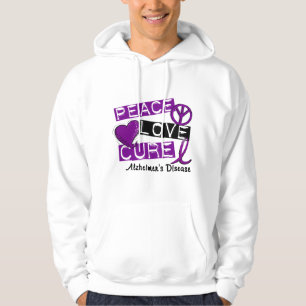 ALZHEIMERS FÖR FREDKÄRLEKBOT SJUKDOM SWEATSHIRT MED LUVA
