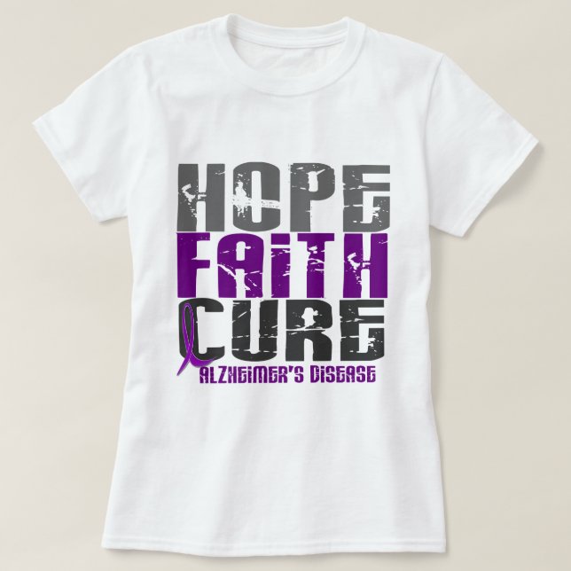 ALZHEIMERS FÖR HOPPTROBOT SJUKDOM T SHIRT (Design framsida)