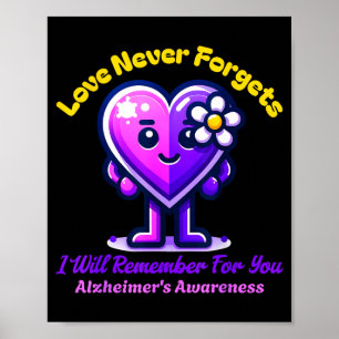 Alzheimers Kärlek Glömmer Jag Kommer Att Minnas Fö Poster