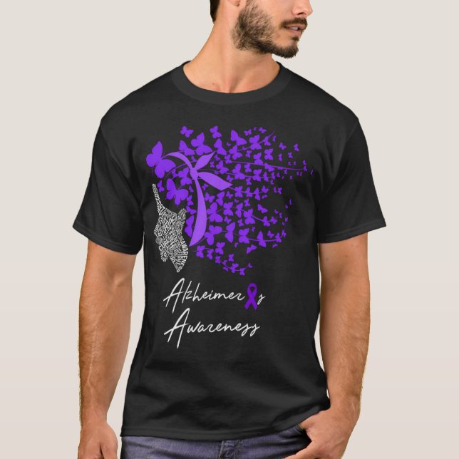 Alzheimers Lila T Shirt (Framsida)