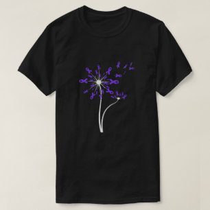 Alzheimers Lupus Epilepsy Awareness Dandelion Pur T Shirt