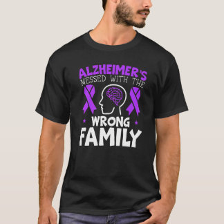 Alzheimers meddelande med fel familjens ände Alz T Shirt