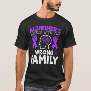 Alzheimers meddelande med fel familjens ände Alz T Shirt