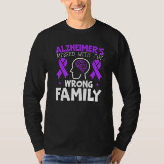 Alzheimers meddelande med fel familjens ände Alz T Shirt