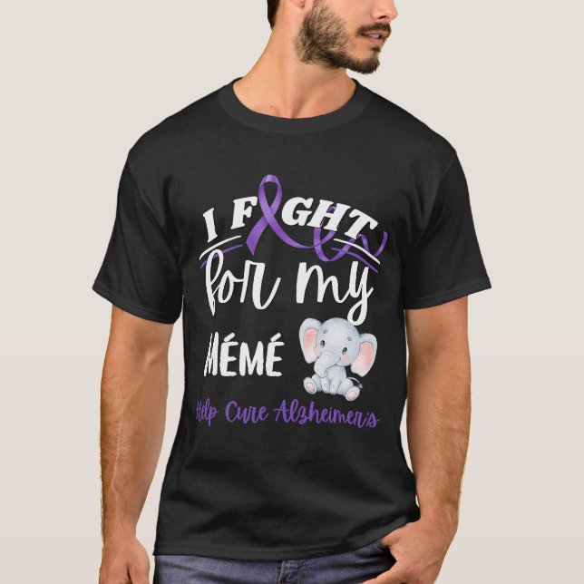 Alzheimers medvetande jag kämpar för Alzheimers sj T Shirt (Framsida)
