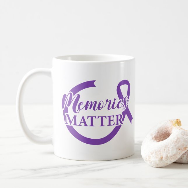 Alzheimers medvetandegörande kaffemugg (Med munk)