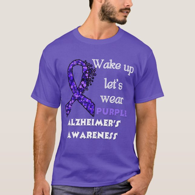Alzheimers medvetandegörande Lila T Shirt (Framsida)