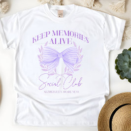 Alzheimers medvetandegörandegåva, stöd för lila av t shirt