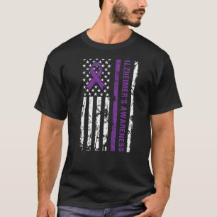 Alzheimers medvetandegrad Ribbon Lila 21 september T Shirt