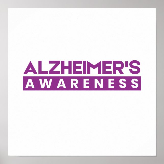 Alzheimers medvetandehöjande demens poster (Framsidan)