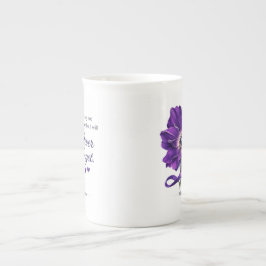 Alzheimers medvetenhet benporslin mugg