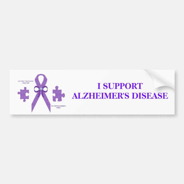 Alzheimers medvetenhet dekal (Framsidan)