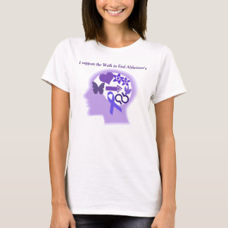 Alzheimers medvetenhet en livbrunn bodde T-tröja W T-shirt