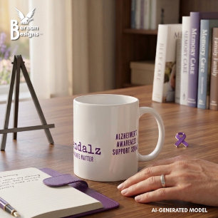 Alzheimers Medvetenhet Hashtag Stoppa Alzheimers Kaffemugg