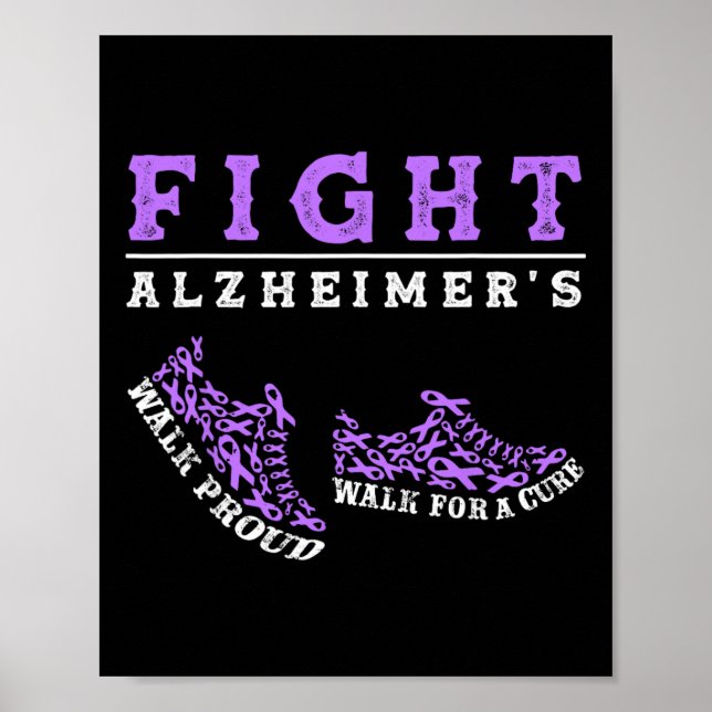 Alzheimers medvetenhet Heimer Warrior Manar Wom Poster (Framsidan)