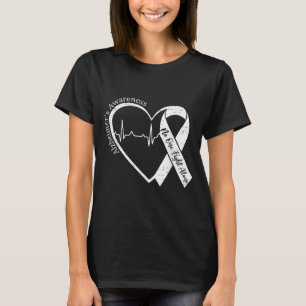 Alzheimers medvetenhet hjärta band lila demens t shirt