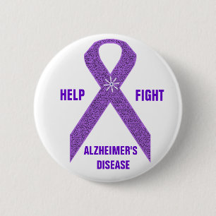 ALzheimers medvetenhet knäppas Knapp