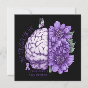 Alzheimers medvetenhet kommer jag att minnas för d