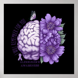 Alzheimers medvetenhet kommer jag att minnas för d poster
