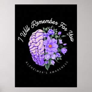 Alzheimers medvetenhet kommer jag att minnas för d poster