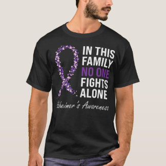 Alzheimers medvetenhet Lila Ribbon Dementia Mamma  T Shirt