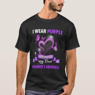 Alzheimers medvetenhet om Bärans Lila till minne a T Shirt