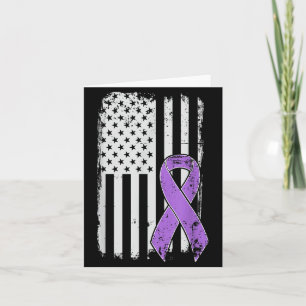 Alzheimers medvetenhet USA Amerikansk flagga Demen Kort