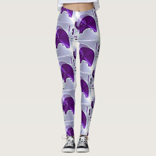 Alzheimers medvetenhetelefanter leggings