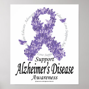 Alzheimers menyfliksområdet Butterflies Poster