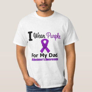 Alzheimers PURPURFÄRGAT BAND för sjukdom FÖR MI Tee Shirt