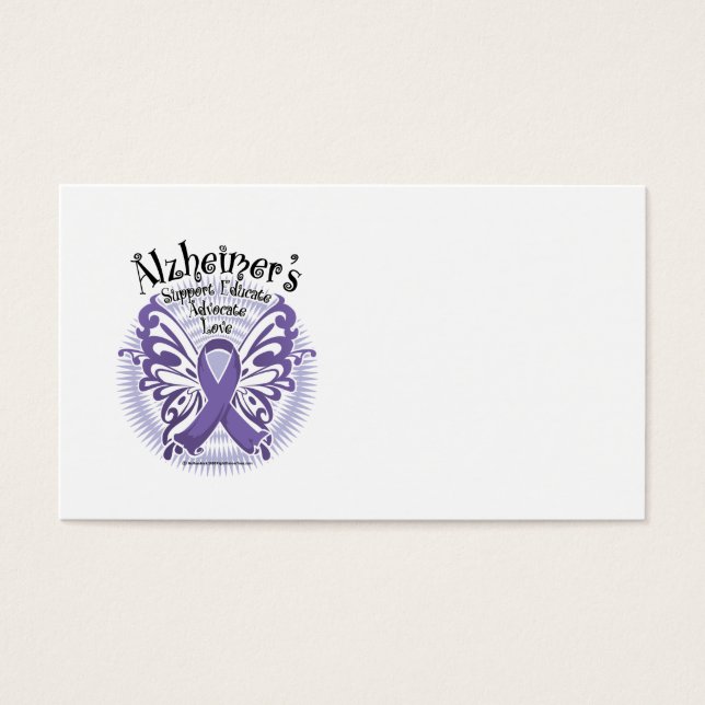 Alzheimers sjukdom Butterfly 3 Visitkort (Framsidan)
