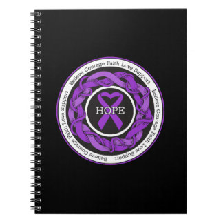 Alzheimers sjukdom Hoppet Intertwed Ribbon Anteckningsbok