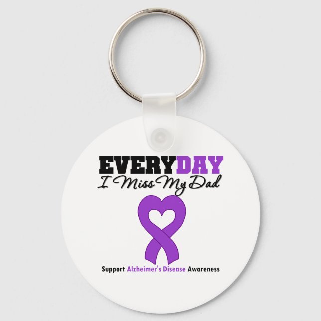 Alzheimers sjukdom varje dag jag missar min Pappa Nyckelring (Framsida)
