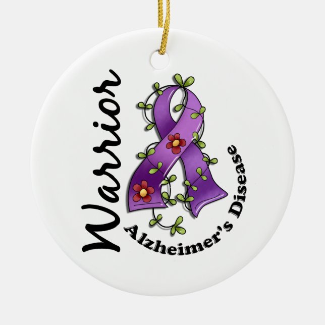 Alzheimers sjukdomkrigare 15 julgransprydnad keramik (Framsidan)