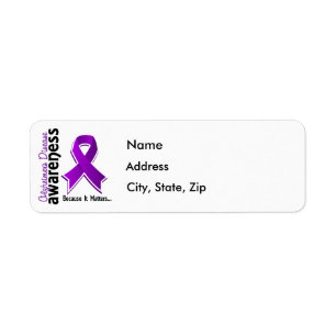 Alzheimers sjukdommedvetenhet 5 returadress etikett