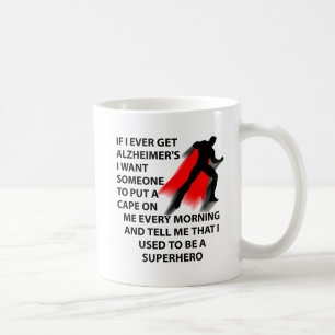 Alzheimers Superhjälte Rolig Mugg