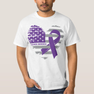 Alzheimers Vuxen för medvetenhet om Alzheimers sj T Shirt