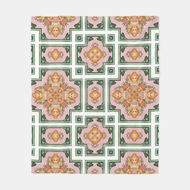 AM40 Mönster 20151113233937 Fleece Blanket (Framsidan)