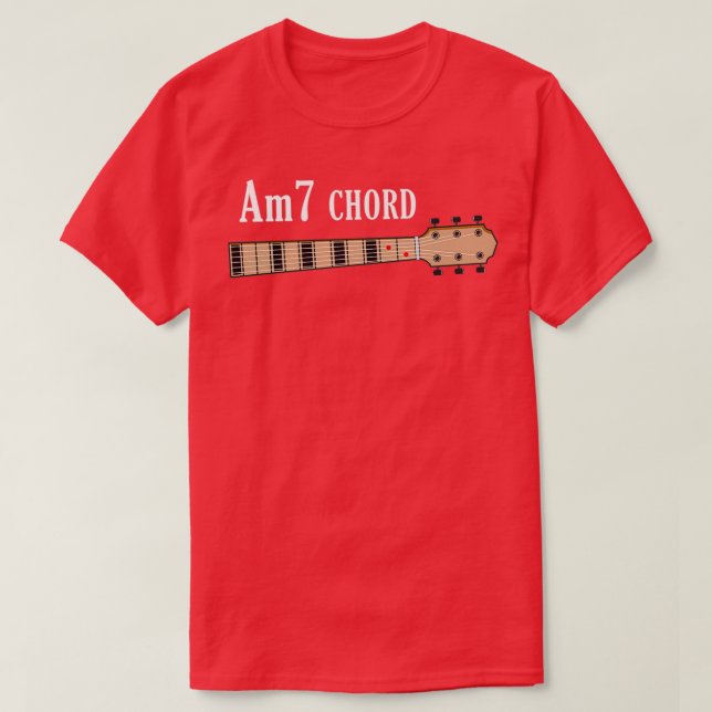 Am7 Guitar Chord T Shirt (Design framsida)