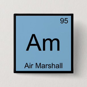 Am - Air Marshall Kemiskt Elemente Symbol T-Shirt Knapp
