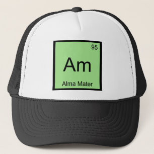 Am - Alma Mater Kemiskt Elementsymbol T-Shirt Keps