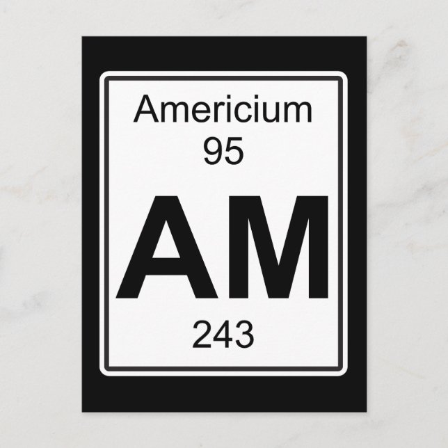 AM - Americium Vykort (Framsida)