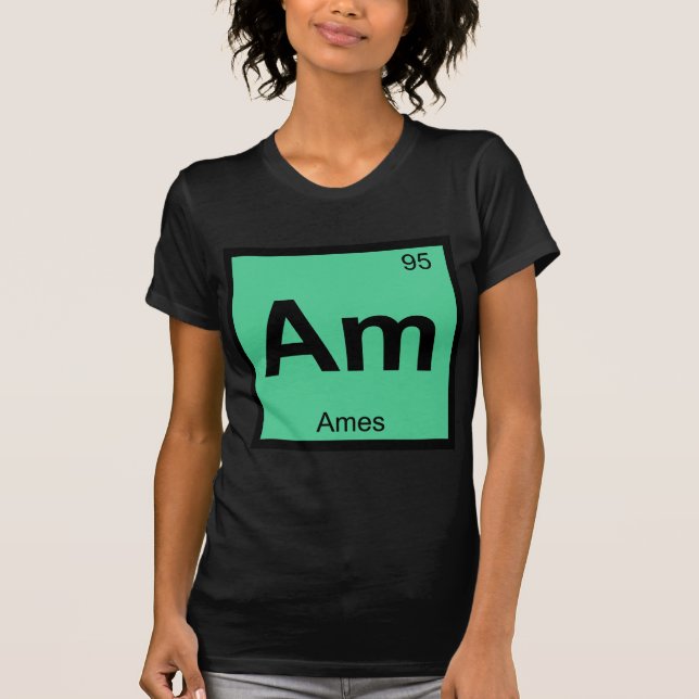 Am - Ames Iowa Kemi Periodiska Systemet Symbol Tröja (Framsida)