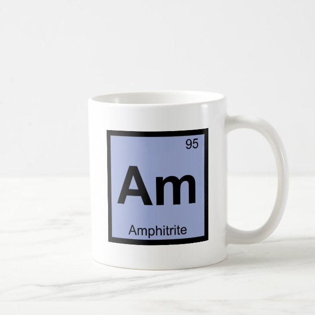 am - Amphitrite Grekiska kemi Periodic Bord Kaffemugg (Höger)