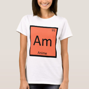 Am - Anime Animation Kemi Periodiska Systemet T-shirt