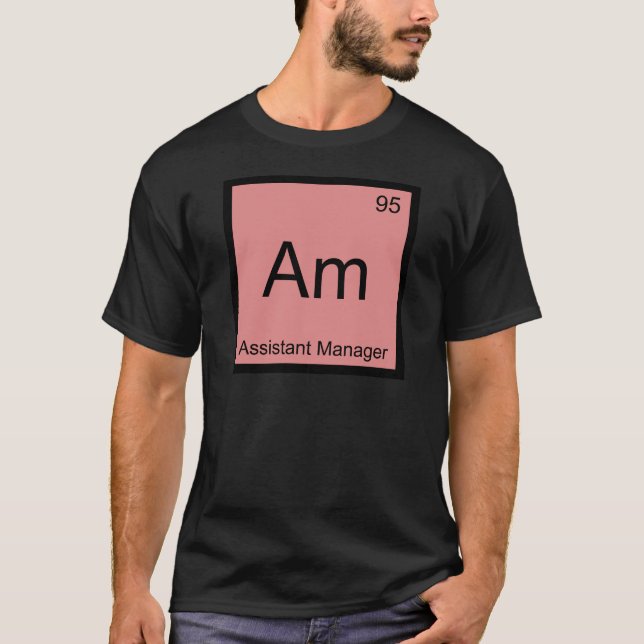 Am - Biträdande Chef Kemi Element Symbol T Shirt (Framsida)